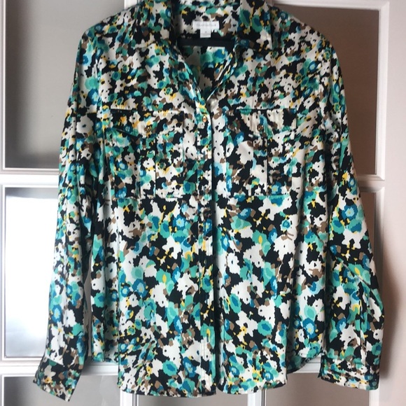 Charter club size 14, long sleeve blouse - Picture 4 of 11